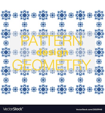 Seamless pattern in colors with geometric vector image