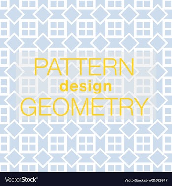 Seamless pattern in colors with geometric vector image