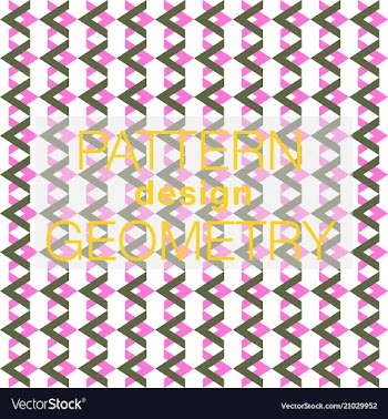 Seamless pattern in colors with geometric vector image