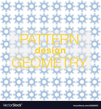 Seamless pattern in colors with geometric vector image