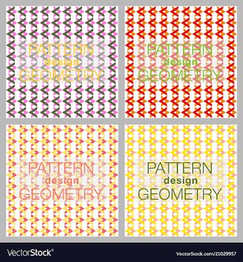 Seamless pattern in colors with geometric vector image