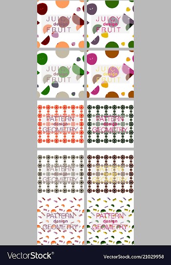 Seamless pattern in colors with geometric vector image