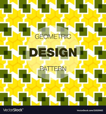 Seamless pattern in colors with geometric vector image