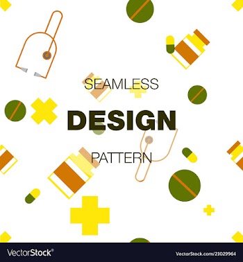 Seamless pattern in colors with geometric vector image