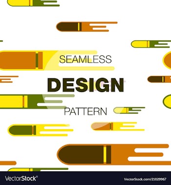 Seamless pattern in colors with geometric vector image