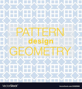 Seamless pattern in colors with geometric vector image