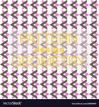 Seamless pattern in colors with geometric vector image