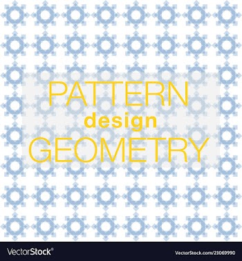 Seamless pattern in colors with geometric vector image