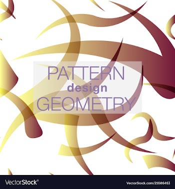Seamless pattern in colors with geometric vector image