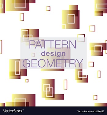 Seamless pattern in colors with geometric vector image