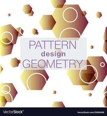 Seamless pattern in colors with geometric vector image