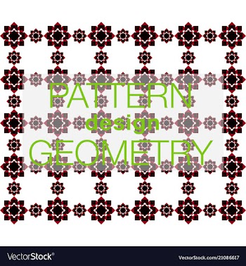 Seamless pattern in colors with geometric vector image