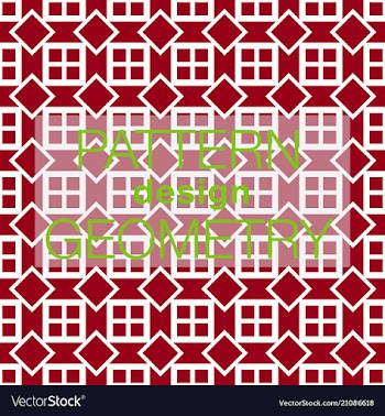 Seamless pattern in colors with geometric vector image