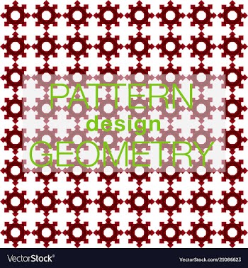 Seamless pattern in colors with geometric vector image