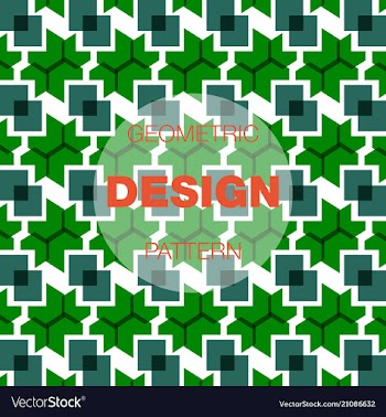 Seamless pattern in colors with geometric vector image