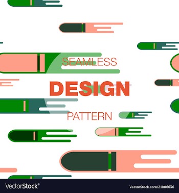 Seamless pattern in colors with geometric vector image