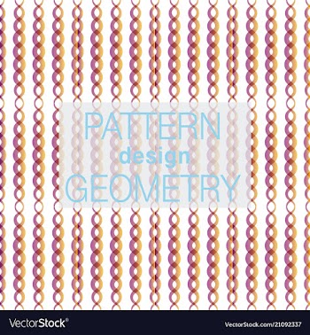 Seamless pattern in colors with geometric vector image