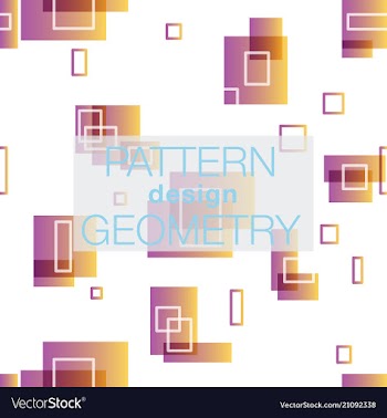 Seamless pattern in colors with geometric vector image