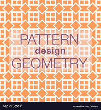 Seamless pattern in colors with geometric vector image