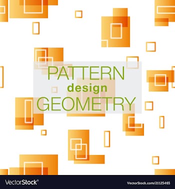 Seamless pattern in colors with geometric vector image