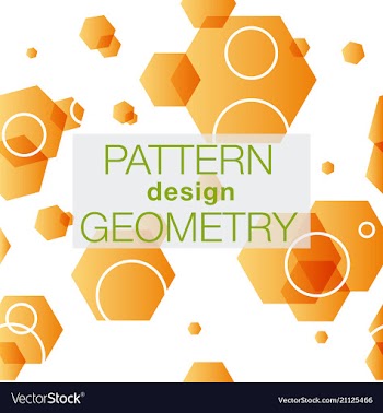 Seamless pattern in colors with geometric vector image