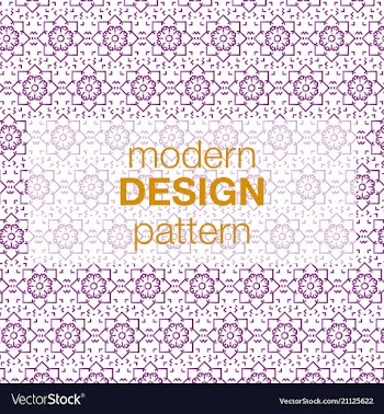 Seamless pattern in colors with geometric vector image