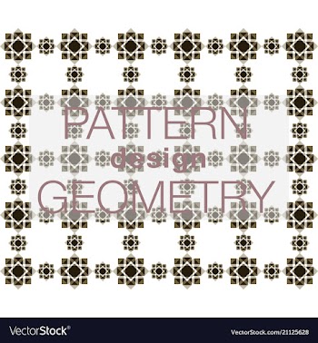 Seamless pattern in colors with geometric vector image