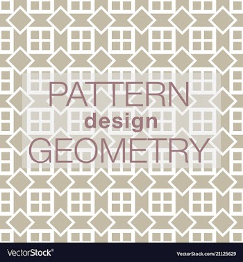 Seamless pattern in colors with geometric vector image