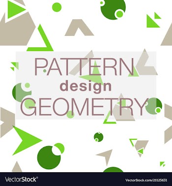 Seamless pattern in colors with geometric vector image