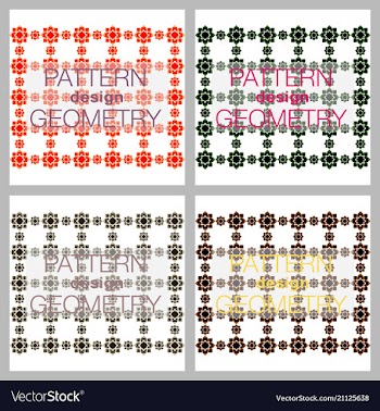 Seamless pattern in colors with geometric vector image