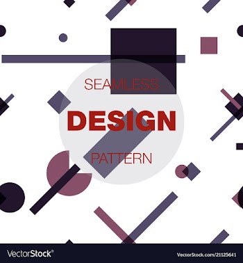Seamless pattern in colors with geometric vector image