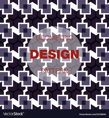 Seamless pattern in colors with geometric vector image