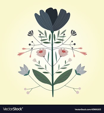 seamless pattern in vintage style poppy flowers