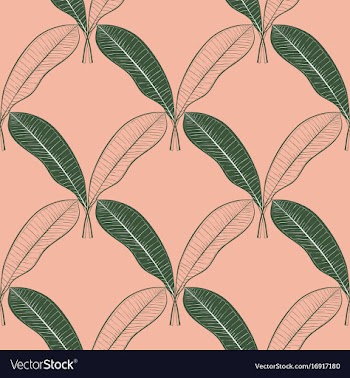 Seamless pattern of a lot of mango leaves vector image
