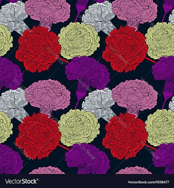 Seamless pattern of cloves vector image