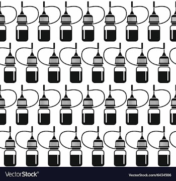 Seamless pattern of E Liquid vector image