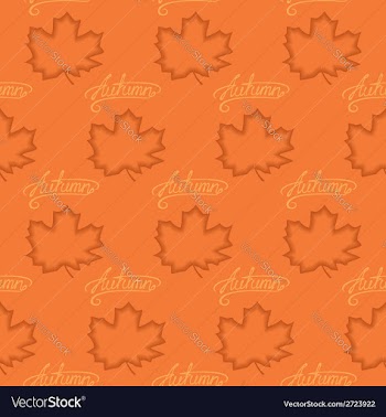 Seamless pattern of maple leaves vector image