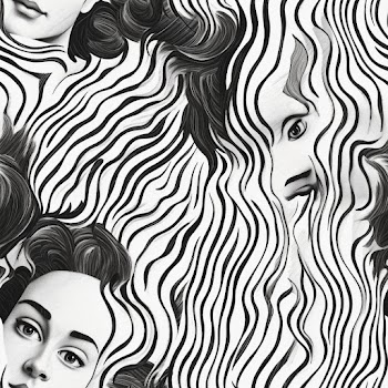 Seamless pattern of silken lighting, Impressively intricate