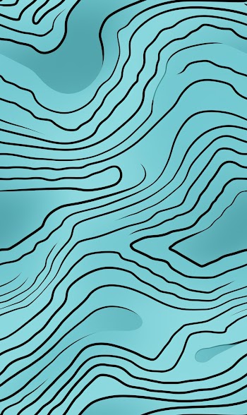 Seamless pattern of spaced out topographic lines