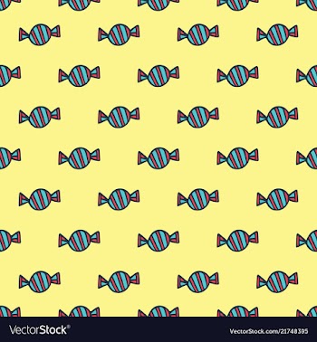 Seamless pattern of sweet candy background vector image
