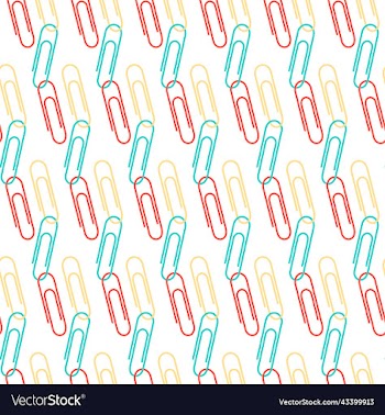 seamless pattern paper clips back to school back