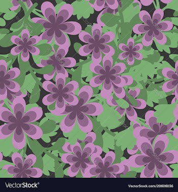 Seamless pattern primula vector image