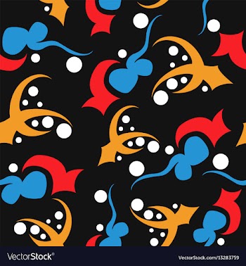 Seamless pattern vintage decorative elements vector image