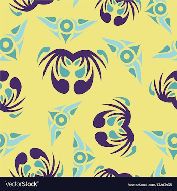 Seamless pattern vintage decorative elements vector image