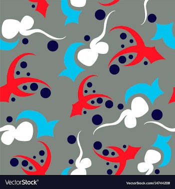 Seamless pattern vintage decorative elements vector image