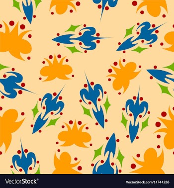 Seamless pattern vintage decorative elements vector image