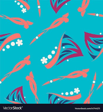 Seamless pattern vintage decorative elements vector image