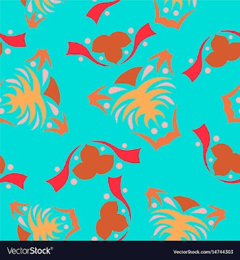 Seamless pattern vintage decorative elements vector image