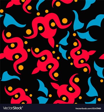 Seamless pattern vintage decorative elements vector image