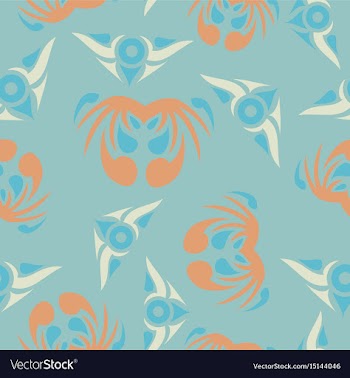 Seamless pattern vintage decorative elements vector image